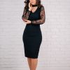 ROCHIE NEAGRA CONICA DANTELA MANECI BUFANTE