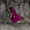 ROCHIE MAGENTA CU PLIURI