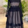 ROCHIE NEAGRA TIUL CU DANTELA EUNIS