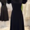 ROCHIE NEAGRA EVAZATA CU PENE